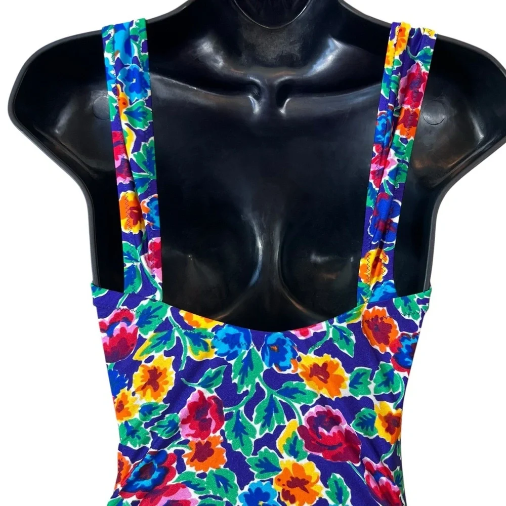 Gottex Sak’s Fifth Avenue Floral Corset Underwire Couture Designer Swimsuit